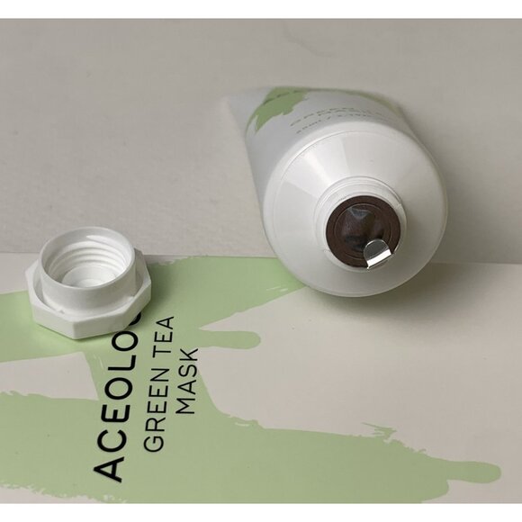 Aceology Green Tea Mask 65ml Clarifies Revitalizes Energizes Skin Skincare NEW - Picture 3 of 9